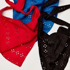 FREE PEOPLE Claro Eyelet Hair Scarf